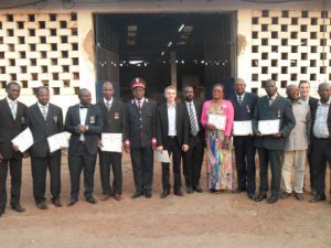 Staff of AGS Cameroon receiving price
